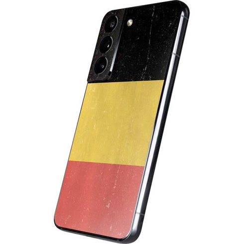Belgium Flag Distressed Galaxy S22 Skin